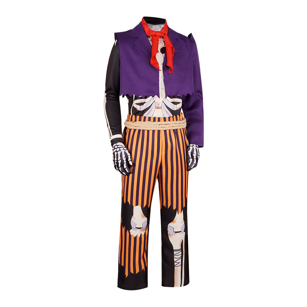 Coco Cosplay Costume Grandpa Hector Skeleton Costume Movie Same Halloween Performance Clothing