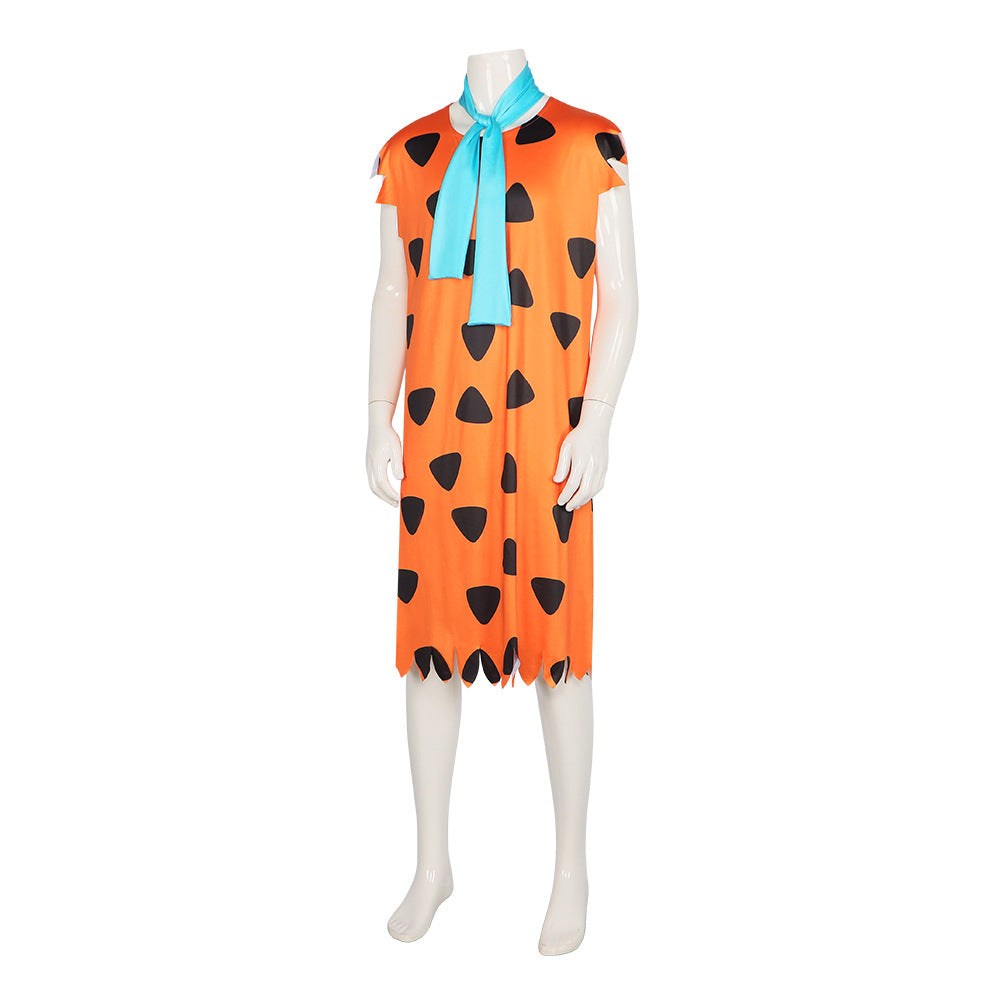 American Animation The Flintstones Fred Flintstone Cosplay Costume for Halloween Party - Halloweez
