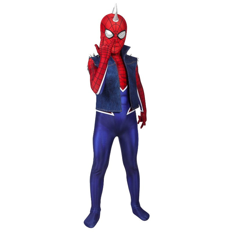 Halloweez Spider-Man Costumes - Kids Spider-Man Punk Suit Cosplay Outfit