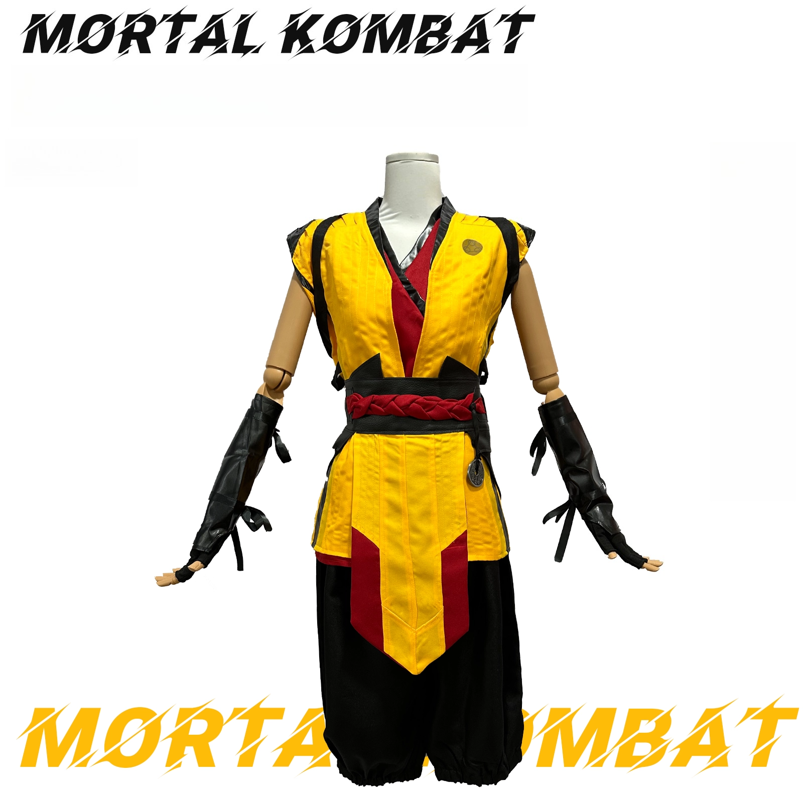 Mortal Kombat Scorpion Cosplay Costume Men Halloween Role Play Outfit - Halloweez