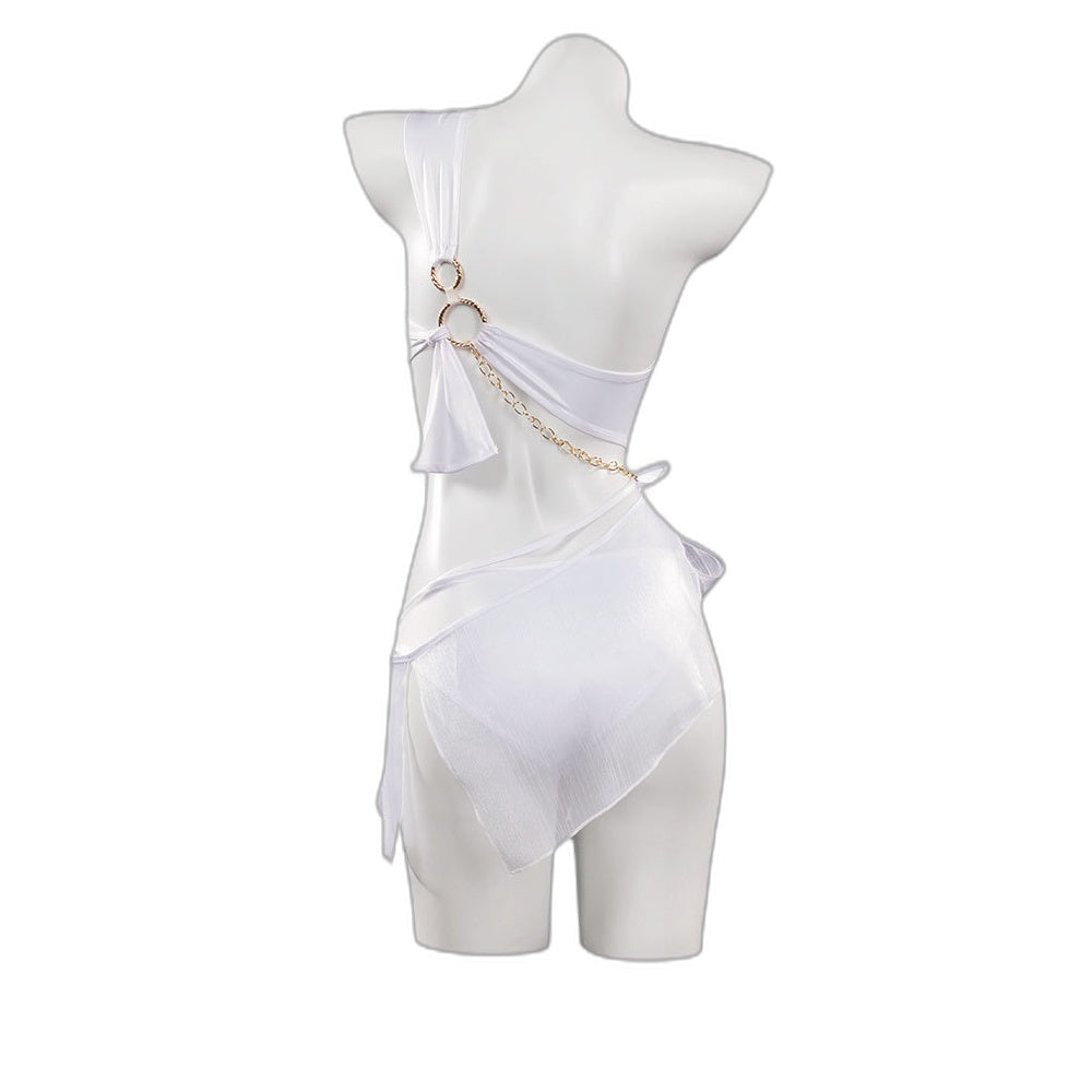 Naraka: Bladepoint Ji Yingying Summer White Sun Cosplay Costume Game Anime Outfit - Halloweez