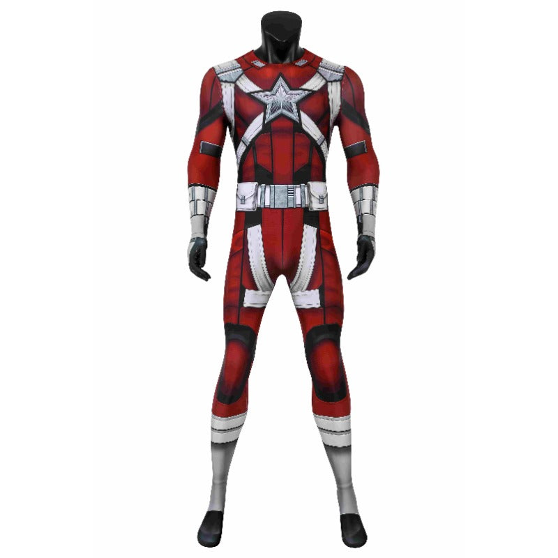 Halloweez Deluxe Red Guardian Cosplay Suit with Mask for Halloween