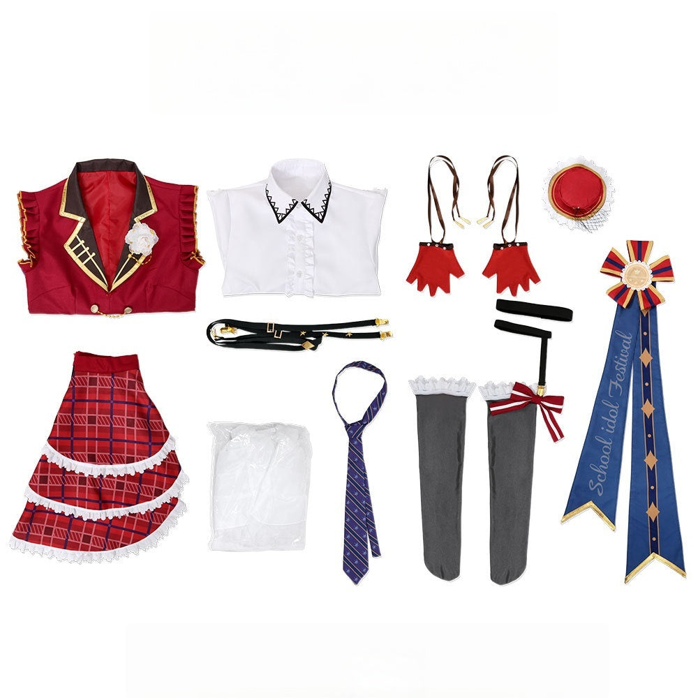 Love Live! Yuki Setsuna Cosplay Costume Nijigasaki High School Idol Club Anime Outfit - Halloweez
