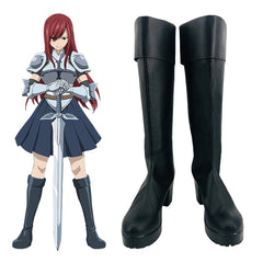 Fairy Tail Erza Scarlet Cosplay Shoes for Anime and Comic Conventions - Halloweez