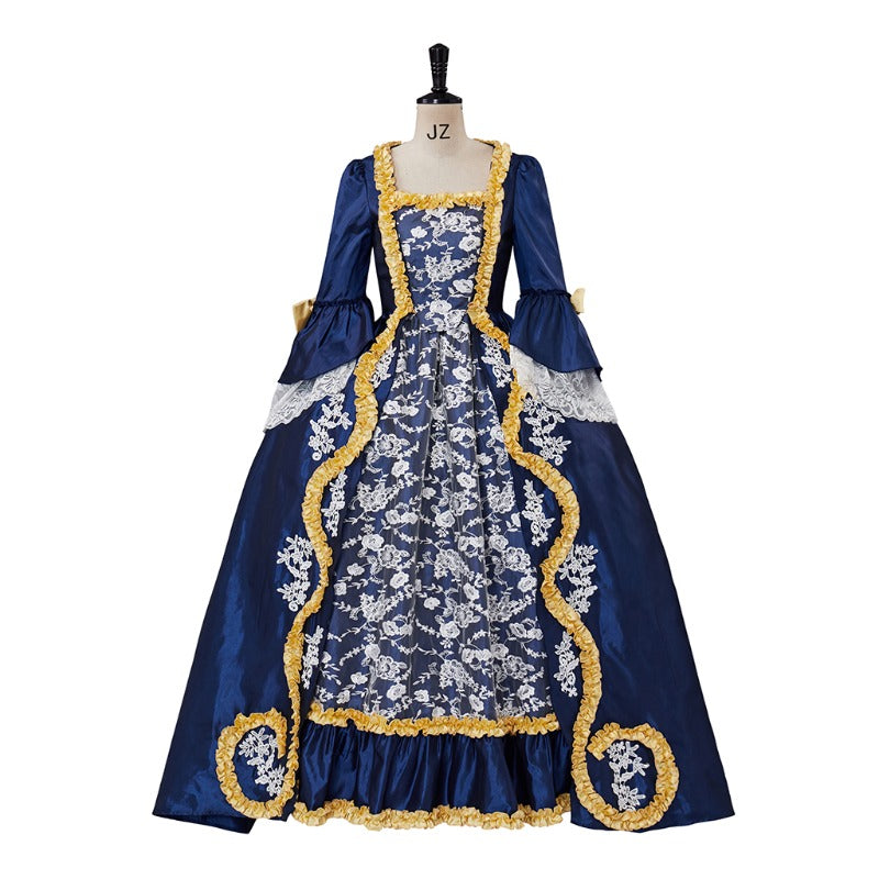 Halloweez Queen Marie Antoinette Inspired Rococo Ball Gown - Authentic 18th Century Victorian Dress Costume for Women