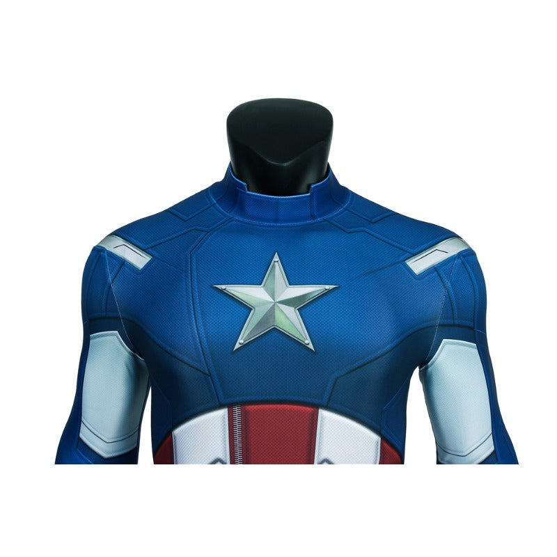 Halloweez Captain America Costume - Steve Rogers Avengers Cosplay Suit