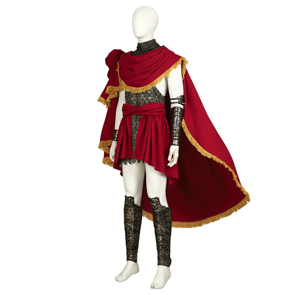 Men's Halloweez Elder Ring Cosplay Outfit - Premium Red Robe with Belt