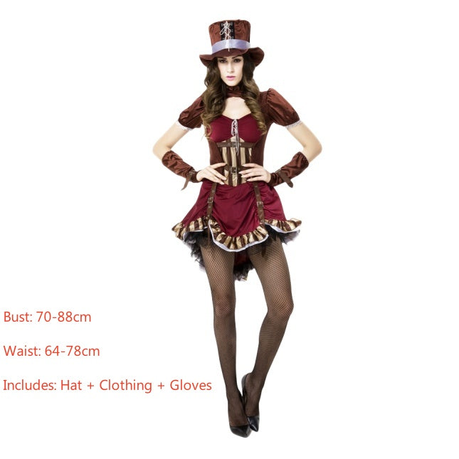 Real Shot Halloween Cowboy Cosplay Costume Jazz Dance Performance Costume COS Tamer Role Play Costume - Halloweez