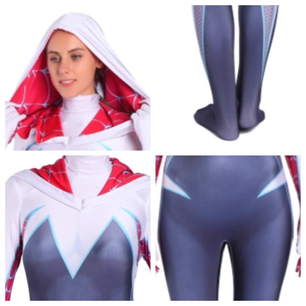 Spider-Gwen Cosplay Costume for Kids and Adults - Halloween Performance Suit - Halloweez