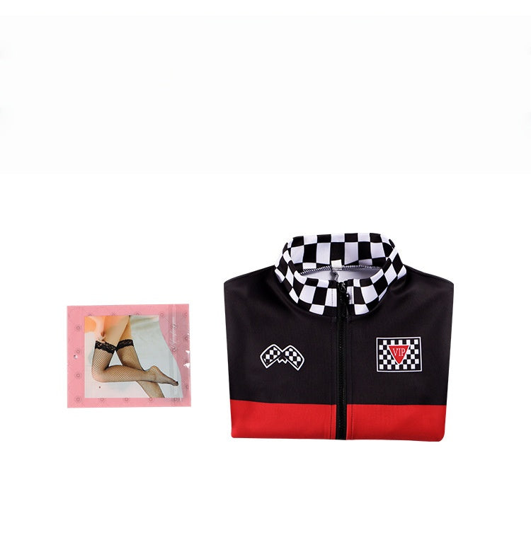 Halloween Party Cosplay SpeedCar Motorcycle Girl Racing Suit for Nightclub Leading Dance - Halloweez