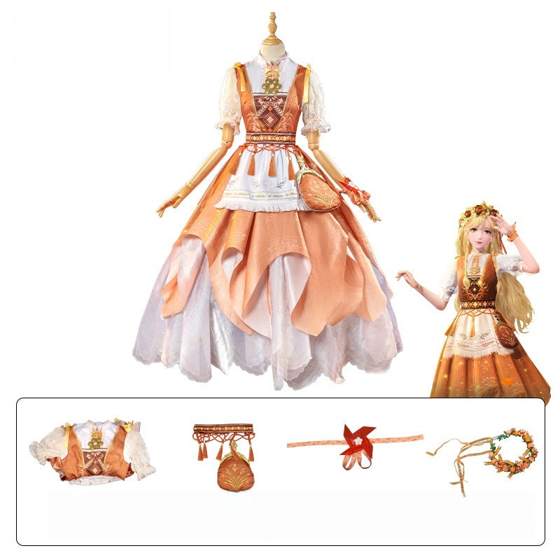 Hometown Wind Suit Lolita Cosplay Costume for Women - Unlimited Warmth 2D Game Character Outfit - Halloweez