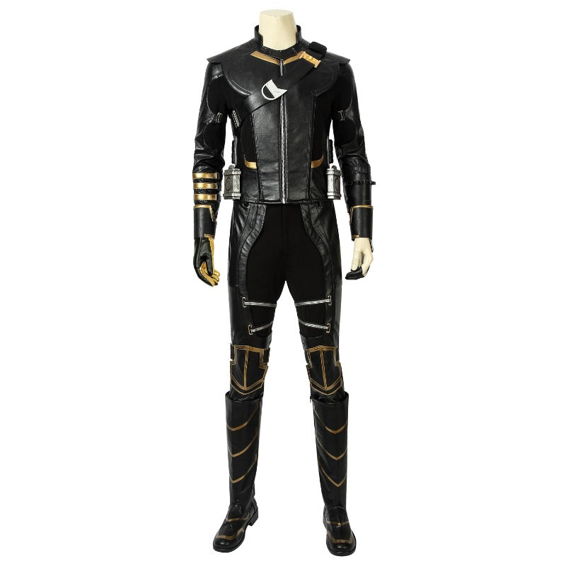 Halloweez Hawkeye Endgame PU Leather Cosplay Costume - Premium Marvel Avengers Attire