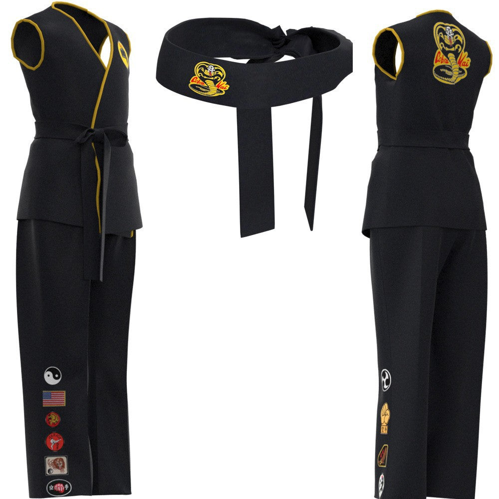 Cobra Kai Dojo Uniform Cosplay Costume for The Karate Fans - Halloweez