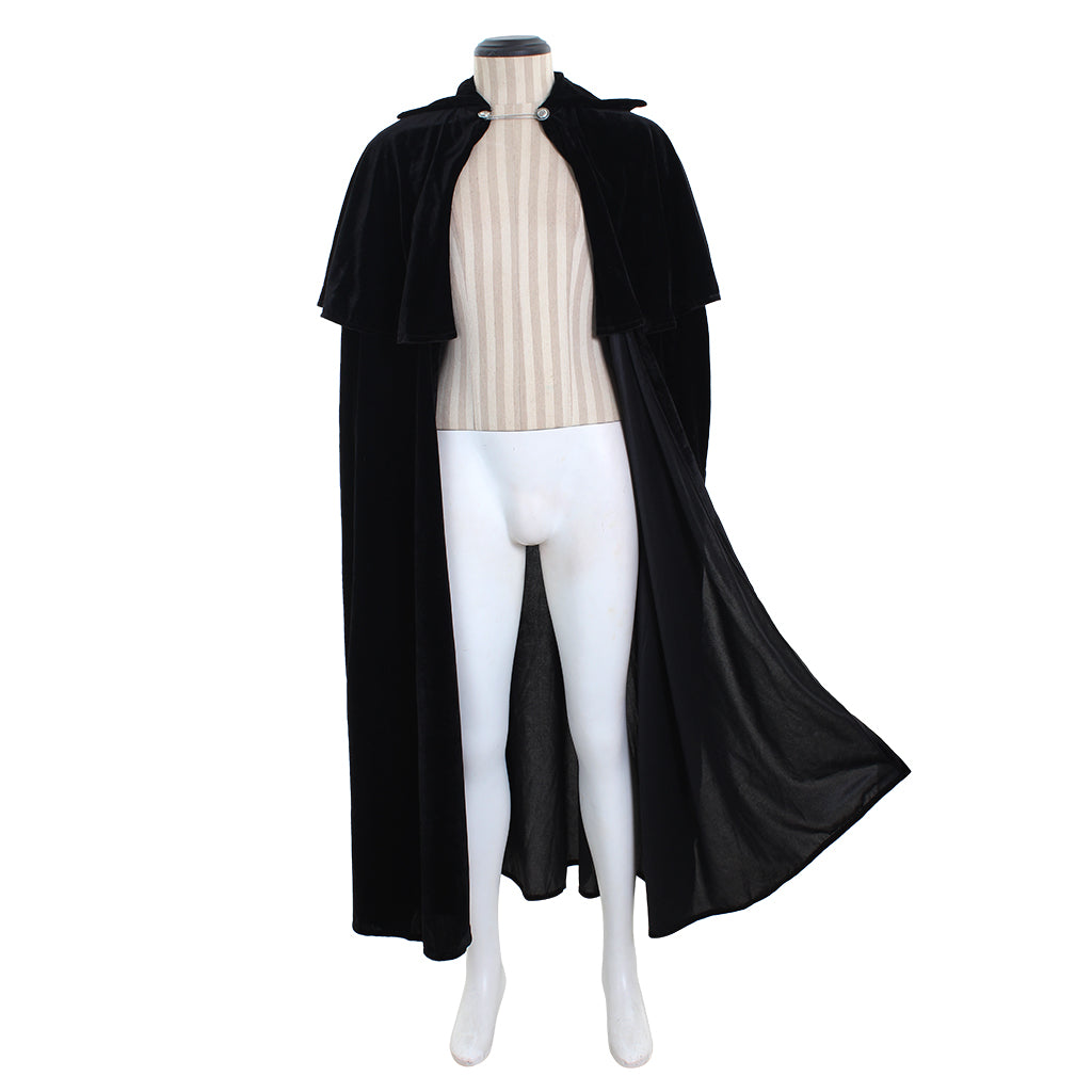 Halloweez Unisex Black Vampire Demon Cape - Perfect for Halloween, Cosplay, and Masquerade Balls