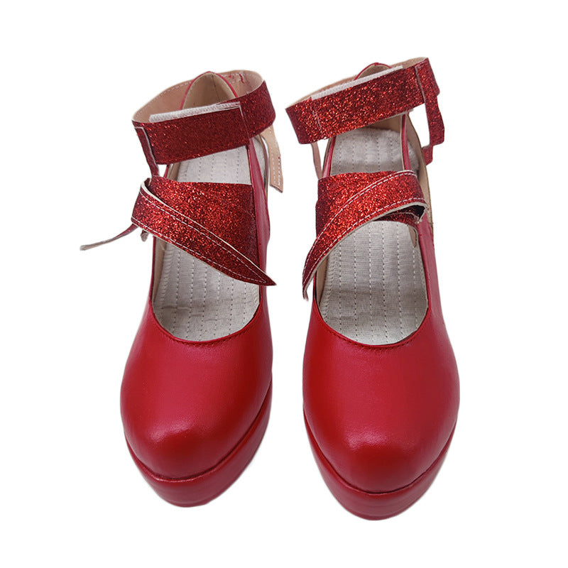 Re:Zero Rem Christmas Cosplay Shoes for Anime Conventions and Performances - Halloweez