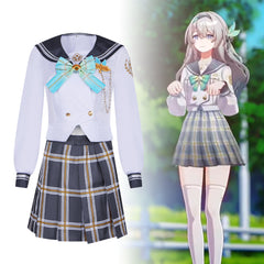 Honkai: Star Rail Firefly Cosplay Costume - Complete Set for Anime Conventions and Roleplay, High-Quality JK School Uniform Outfit