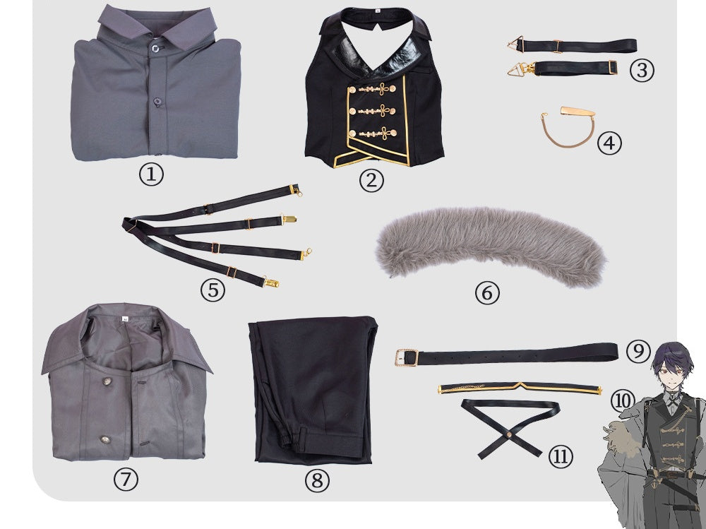 Rainbow VTuber Toya Kenmochi Cosplay Costume Anime Game Unisex Outfit - Halloweez