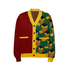 Kamado Tanjirou Cosplay Sweater: Unisex V-Neck Cardigan
