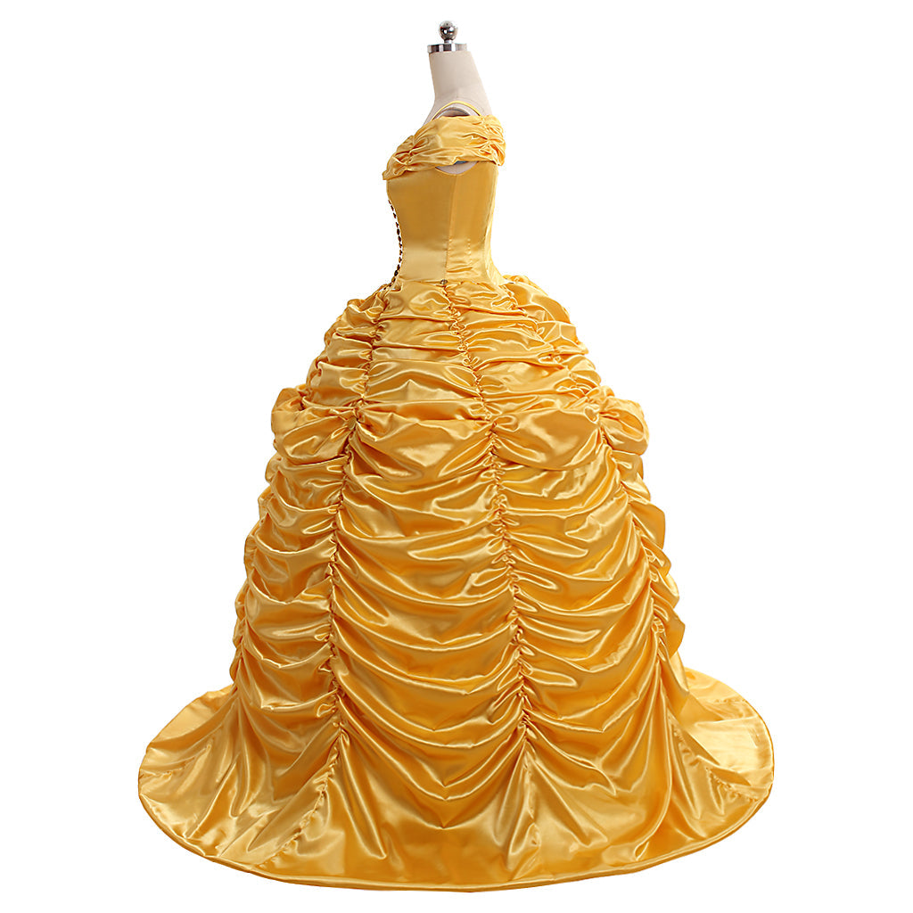 Costume de cosplay Belle pour Halloween | Robe de princesse Disney enchanteresse pour Halloween et cosplay