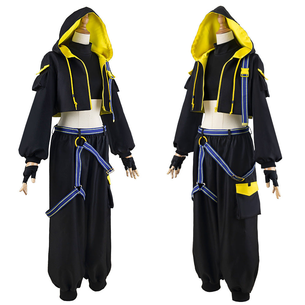 Magic Future 2023 KAITO Anime Cosplay Unisex Hooded Outfit - Vocaloid KAITO Costume - Halloweez