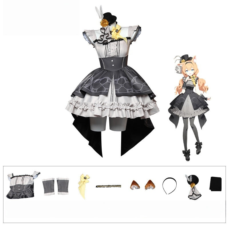 Azure Blue Archive Mina Sakurako Mary Cosplay Dress Lolita Dress Halloween Costume - Halloweez