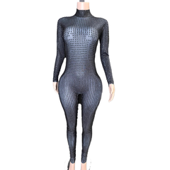 Crystal Pole Dance Bodysuit Sexy Elegant Slimming Stage Performance Costume for Women Party Wear - Halloweez