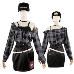 Project Sekai Kohane Azusawa Anime Cosplay Women's Bodycon Short Skirt Set - Halloweez