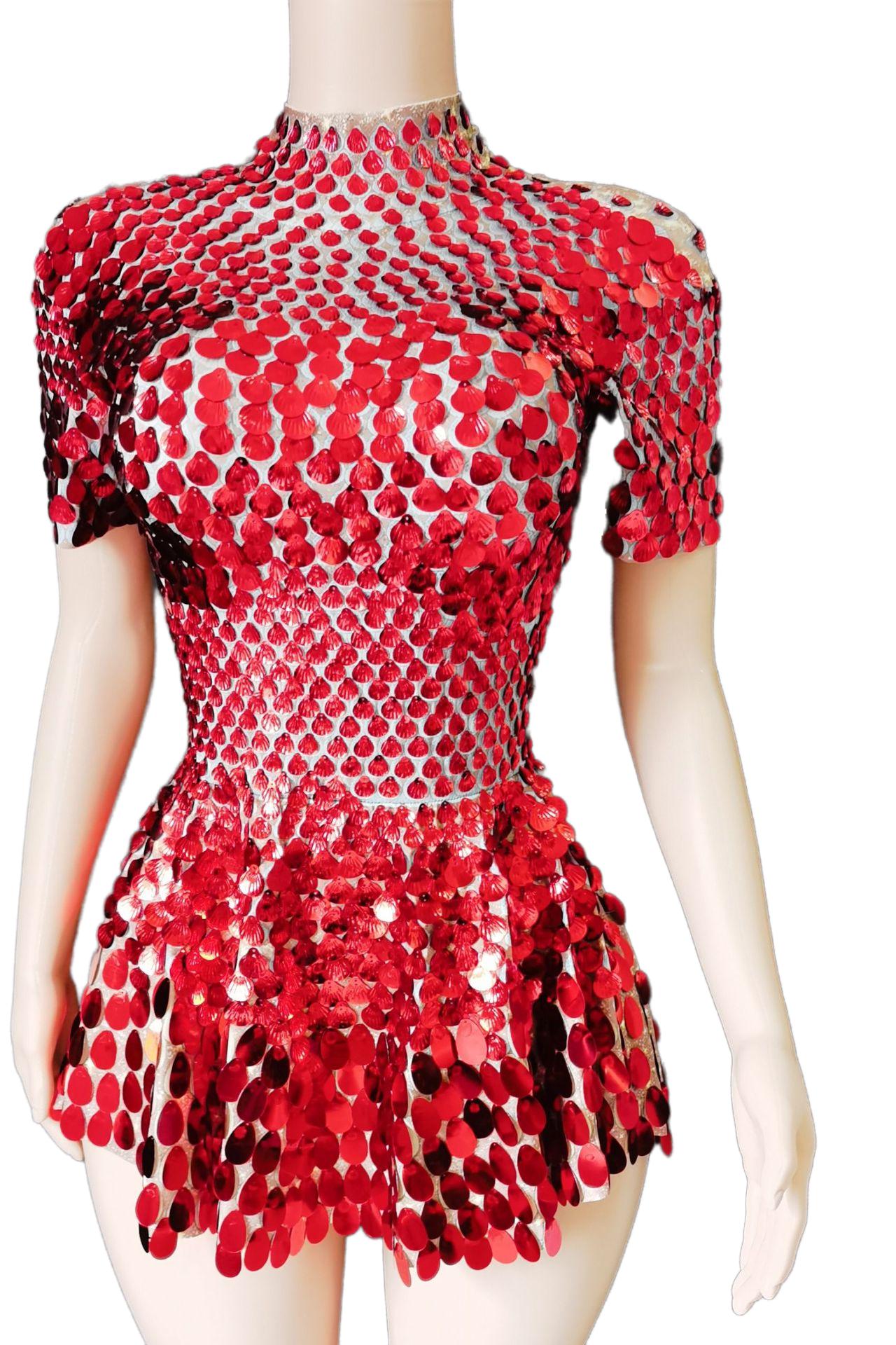Novance Green Sequin Halter Neck Backless Mini Dress - Sexy Party Evening Dress for Women - Halloweez