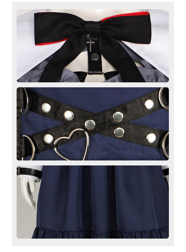 Rainbow Club Virtual Vtuber cosplay Vampire Kanae Genderbend Halloween Costume for Nijisanji Fans - Halloweez