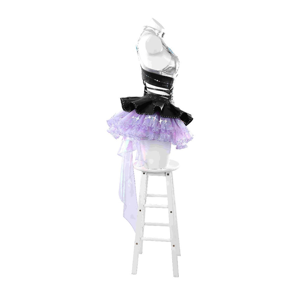 NARAKA: BLADEPOINT Blue Dream Soundwave Series Band Lead Singer Cosplay Costume - Halloweez