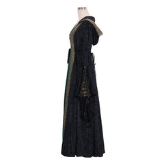 Elegant Halloweez Vintage Medieval Cosplay Costume - Bandage Palace Witch Gothic Dress