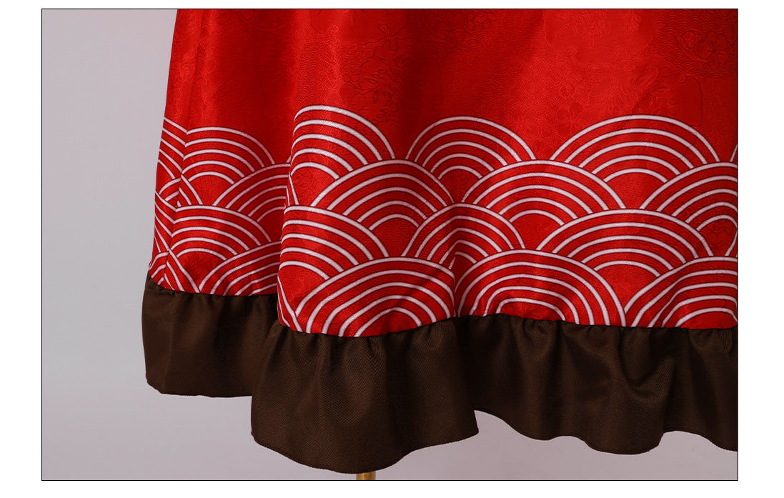 Fifth Personality cos Paper Bride Linkage 2D Anime Costume Halloween Ghost Bride Cosplay Costume Full Set - Halloweez