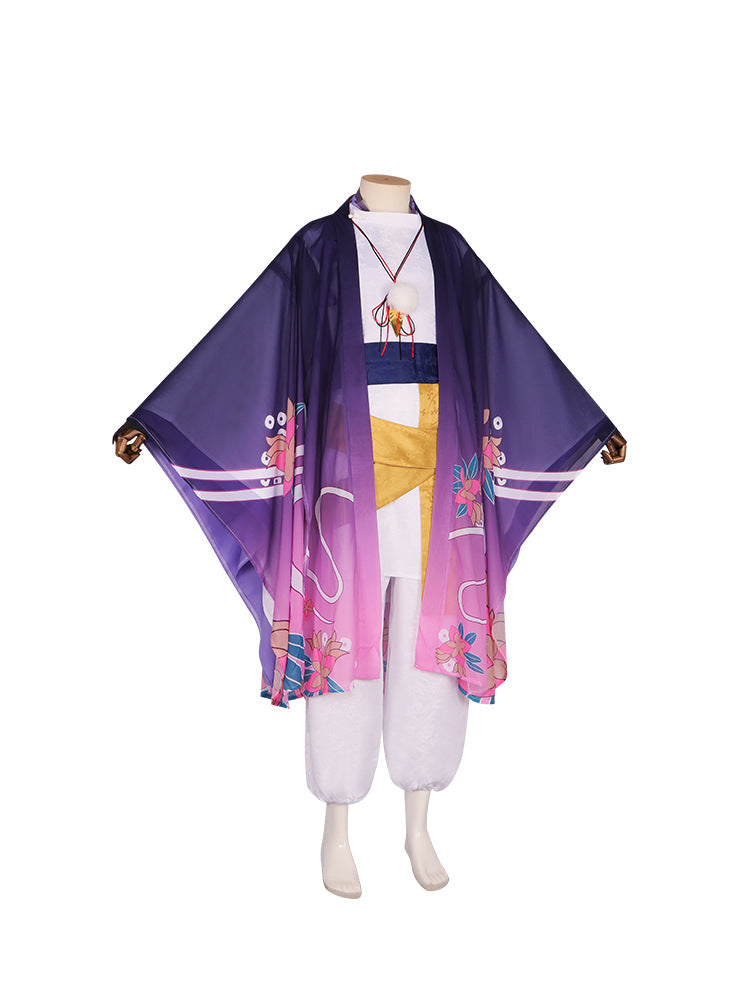 Genshin Impact Scaramouche Cosplay Costume - Anime Wanderer Outfit for Men, Retro Halloween Performance Wear - Halloweez