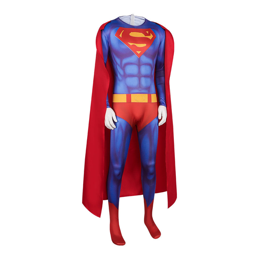2025 New Superman Cosplay Costume Movie Same Superman Cosplay Jumpsuit Tight Suit Stage Performance Clothing