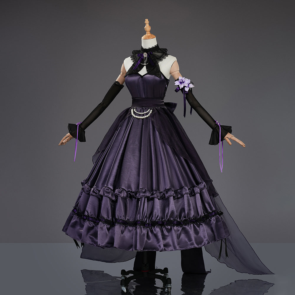 Official Dragon Raja: Cassel's Gate Yamashita Erii (Tsukuyomi) Cosplay Costume Full Set for Women - Halloweez