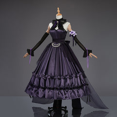Official Dragon Raja: Cassel's Gate Yamashita Erii (Tsukuyomi) Cosplay Costume Full Set for Women - Halloweez