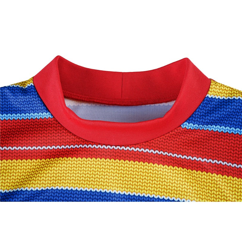 Halloweez Chucky Suit Cosplay Costume - Scary Halloween Icon Outfit for Events