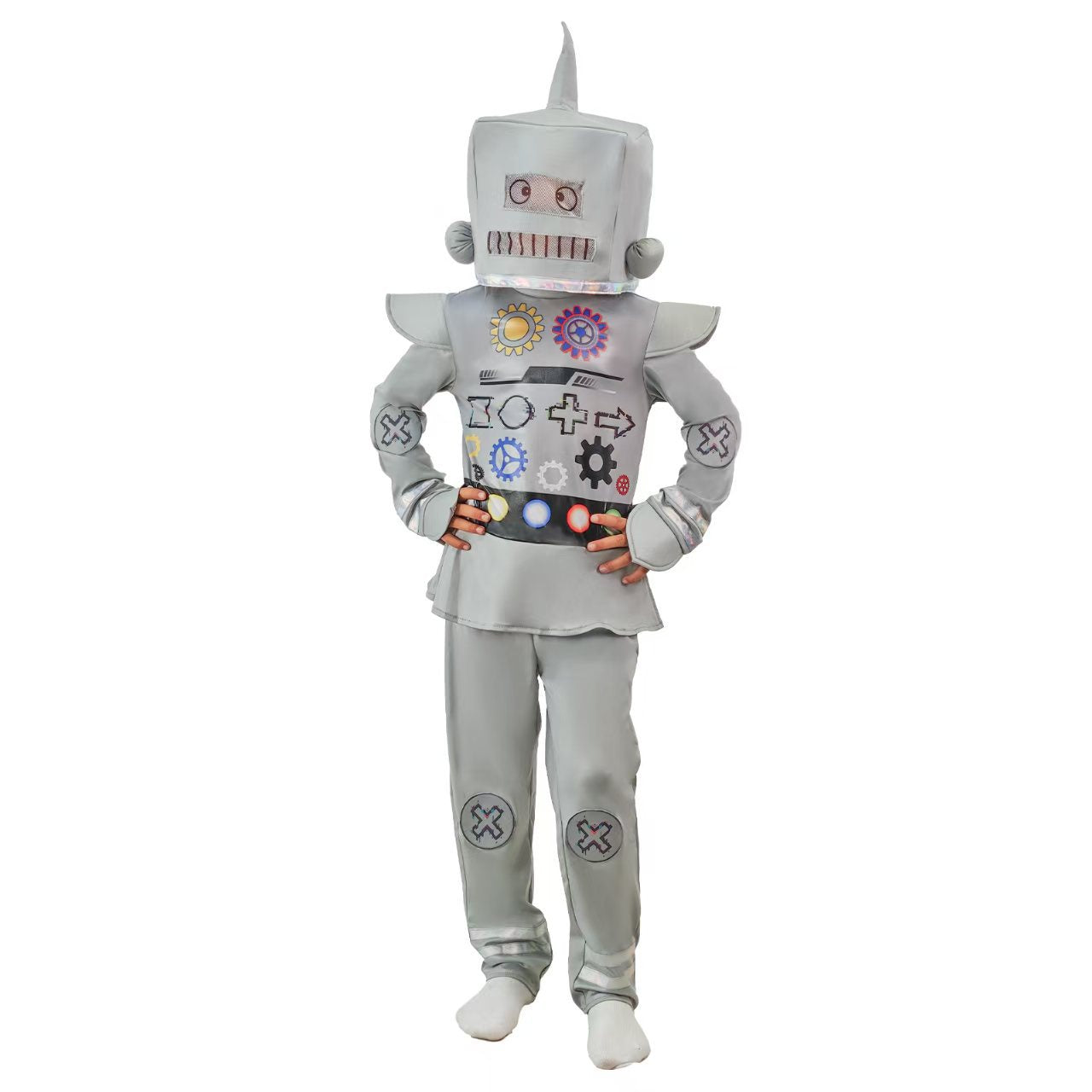 Halloween Kids Robot Cosplay Costume Children's Performance Suit for School Shows and Cosplay Events - Halloweez