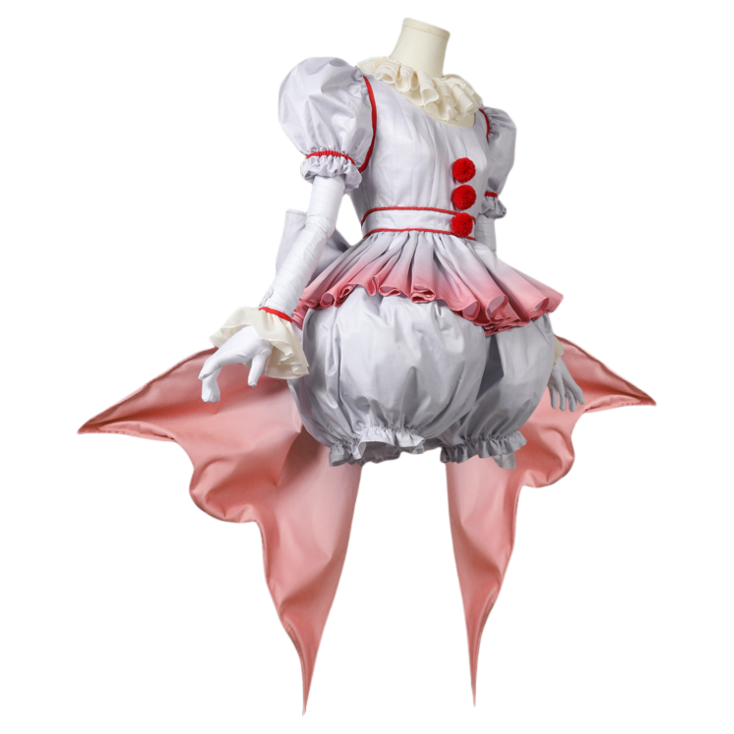 Pennywise Female Cosplay Costume from It (2017) Movie - High Quality Material - Halloweez