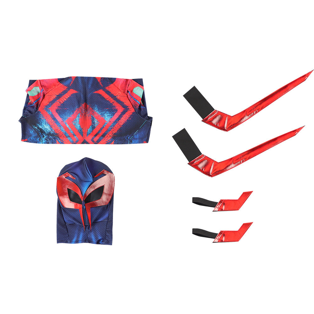 Spider-Man 2099 Cosplay Suit - Across the Universe Jumpsuit Full Set for Halloween - Halloweez