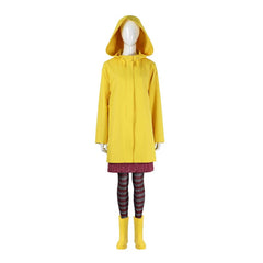 Halloweez Little Nightmares 2 Mono Six Cosplay Costume - Yellow Jacket for Halloween Party