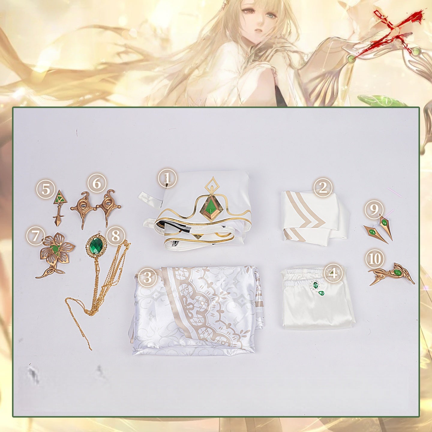 Path to Nowhere Iphacia Cosplay Costume Full Set - Anime Cosplay Outfit for Halloween & Conventions - Halloweez