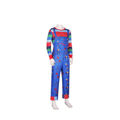 Chucky Child's Play Season 2 Cosplay Costume Horror Doll Overalls Performance Clothing - Halloweez