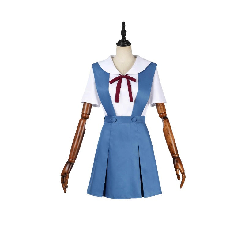 Halloweez Asuka Langley Soryu Cosplay Costume - Ayanami Rei Uniform Full Set for Halloween