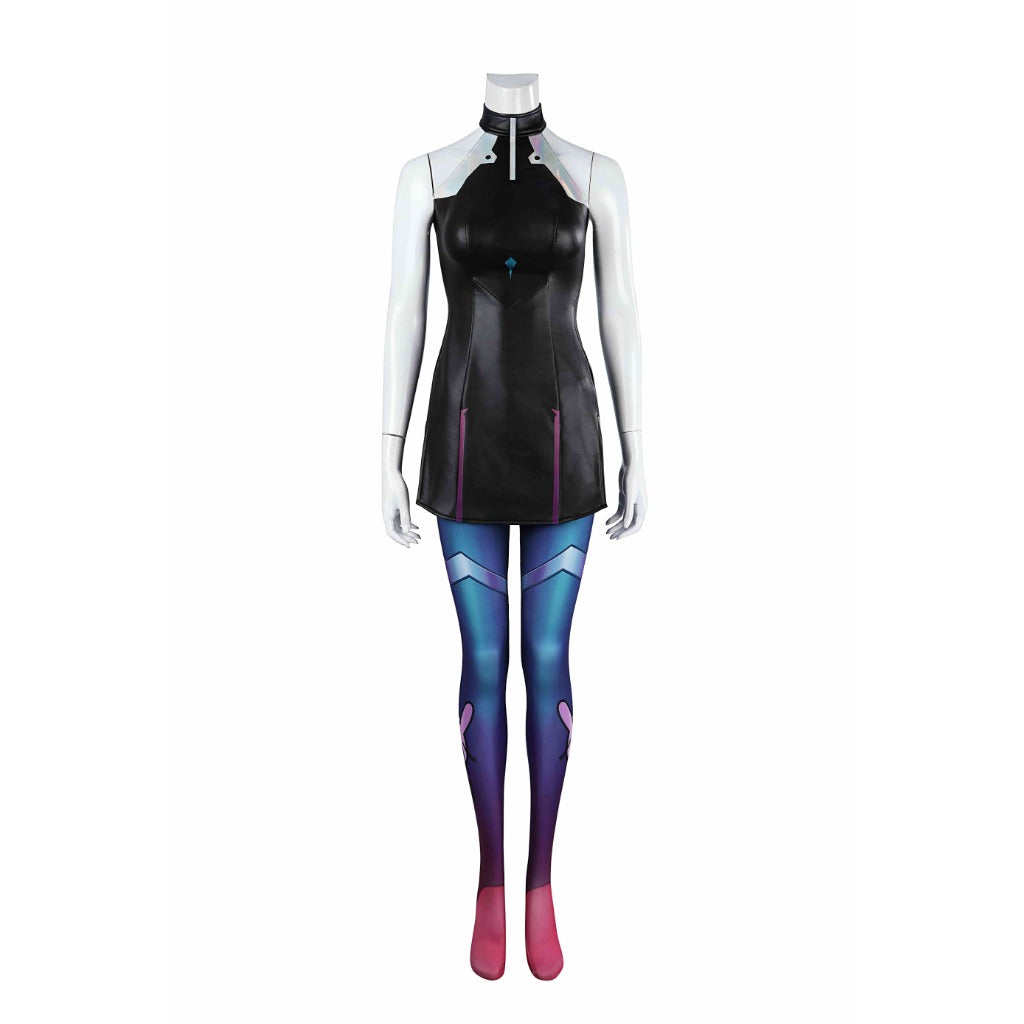 League of Legends Aurora Cosplay Costume - Double Realm Spirit Rabbit Aurora Phantom Spirit Team Skin - Halloweez