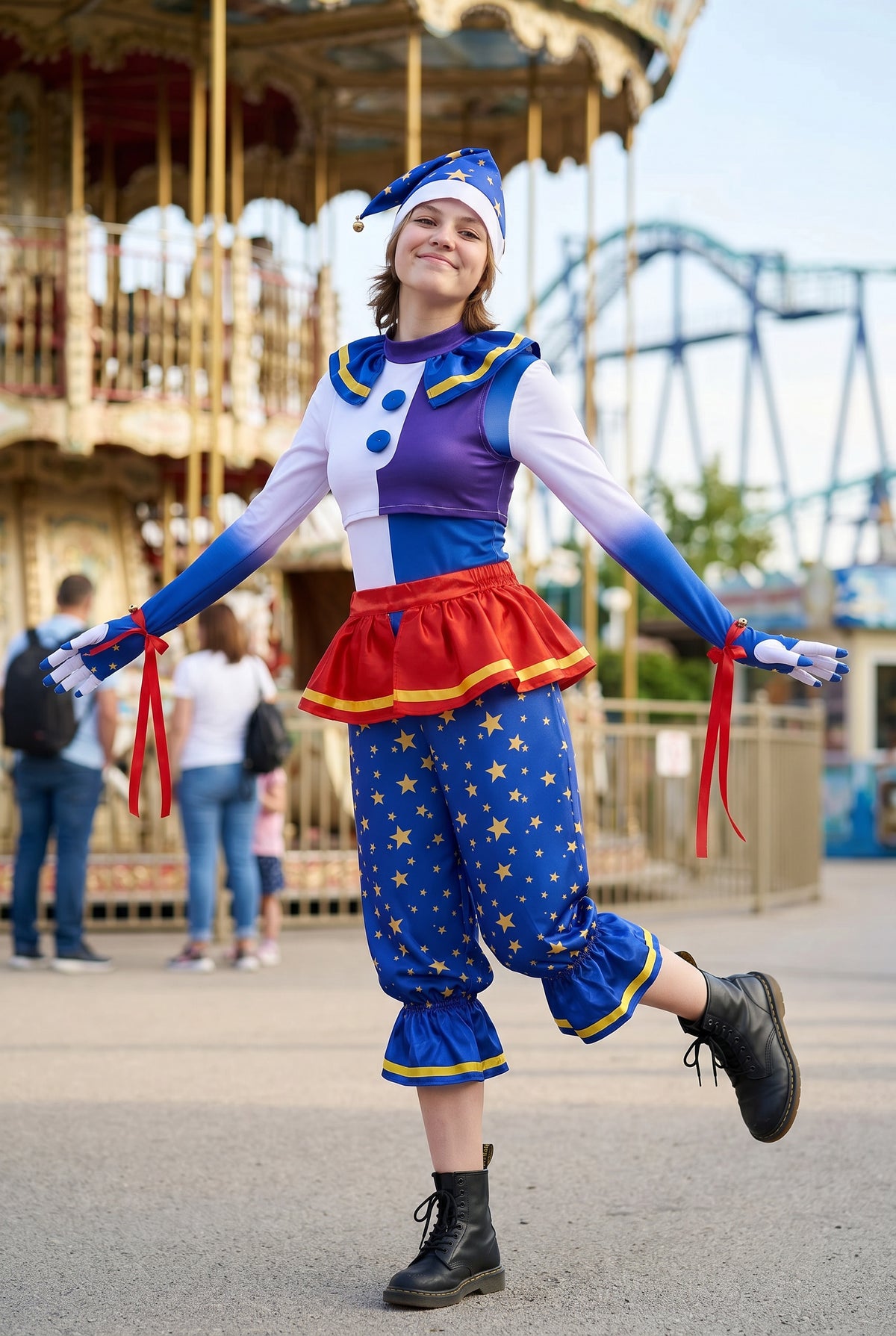 Five Nights at Freddy's: Security Breach Moon Clown Cosplay Costume - Halloweez
