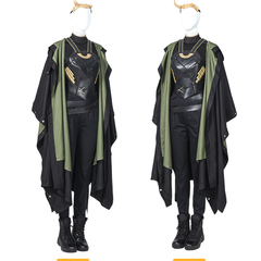 Lady Loki Cosplay Costume Full Set Upgraded Version - Drax Loki Season 1 Female Loki Cosplay Outfit Custom Cosplay Costume - Halloweez