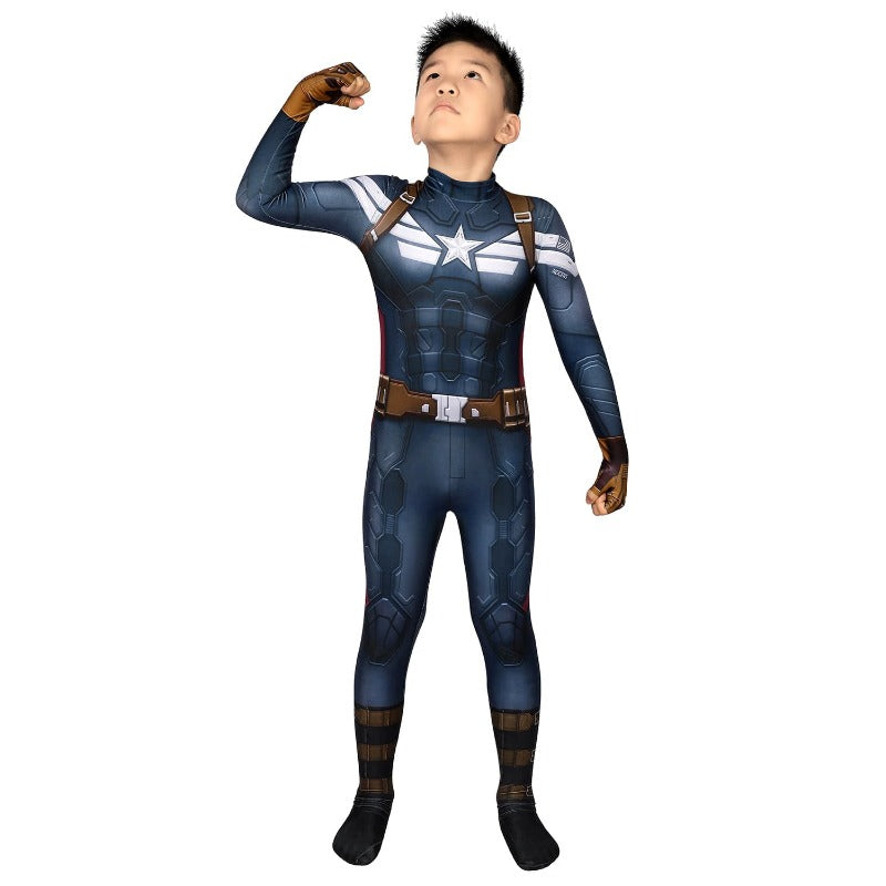 Halloweez Kids Captain America Suit - Winter Soldier Edition 3D Printed Cosplay Costume