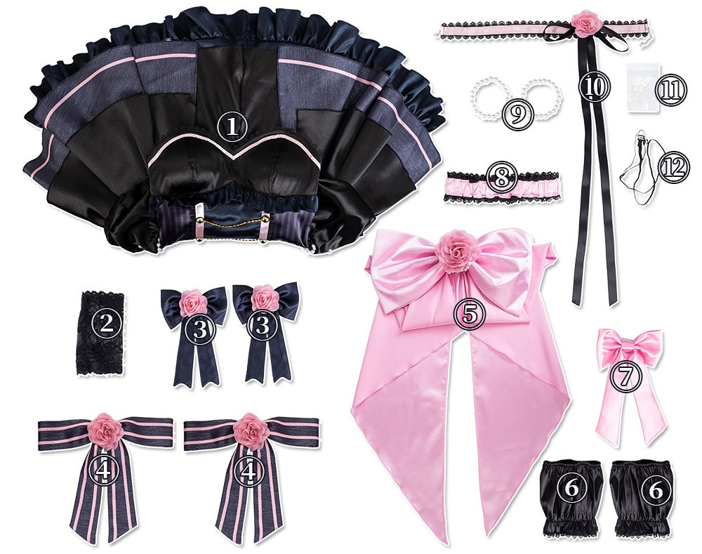 Lovelive Nijigasaki High School Idol Club Zhong Lanzhu Cosplay Costume Demon Group Anime Game Dress - Halloweez