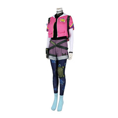 Halloweez Clove Cosplay Outfit - Pink Coat, Shirt, Pants for Women's Game Suit